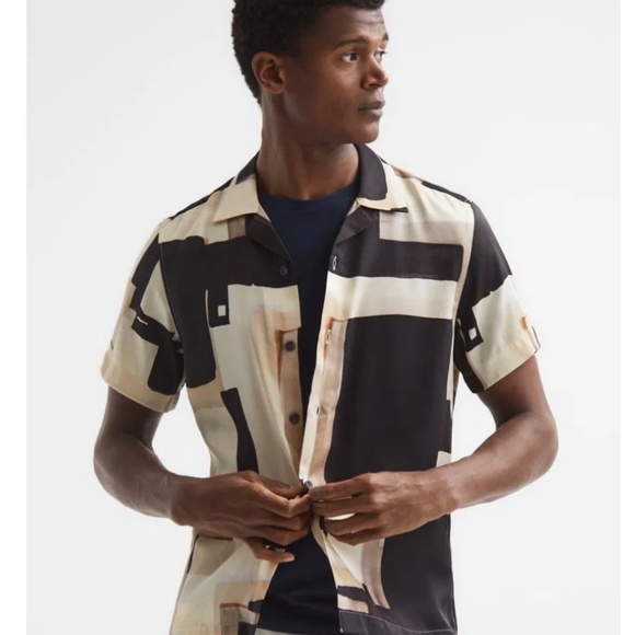 Reiss Deekay Abstract Print Shirt - Picture 3 of 4